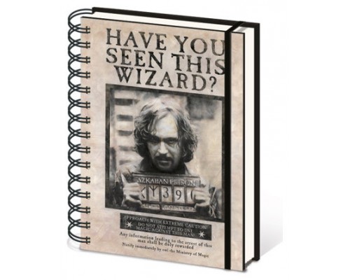 CUADERNO A5 CON ESPIRAL SIRIUS BLACK BUSCADO 21 X 15 CM PYRAMID INTERNATIONAL REDSTRING SR72252 (Espera 4 dias)