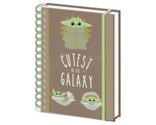 CUADERNO ESPIRAL MANDALORIAN CUTEST IN THE GALAXY PYRAMID INTERNATIONAL REDSTRING SR73255 (Espera 4 dias)