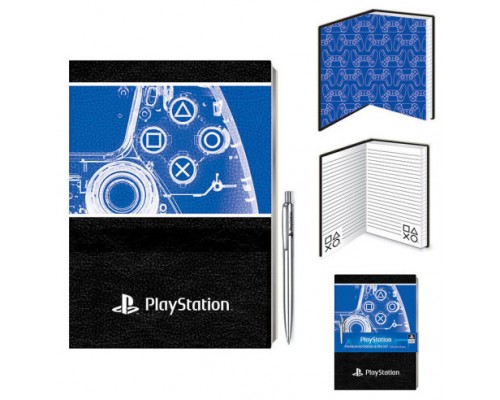 CUADERNO PREMIUM A5 CON BOLÍGRAFO PLAYSTATION 21 X 15 CM PYRAMID SR74120 (Espera 4 dias)