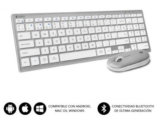 SUBBLIM Teclado Pure Combo Extended Silver