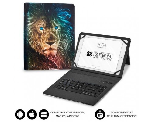 SUBBLIM Funda con Teclado Keytab Pro BT Trendy Leon (Espera 4 dias)