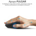 RATON SUBBLIM CURVE ERGO DUAL BLANCO BLUETOOTH BATERIA RECARGABLE