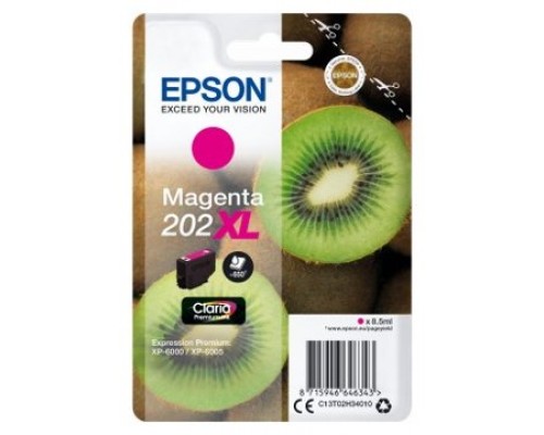 EPSON Singlepack Magenta 202XL Claria Premium Ink con RF