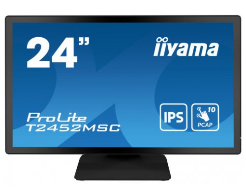 iiyama ProLite T2452MSC-B1 pantalla para PC 60,5 cm (23.8") 1920 x 1080 Pixeles Full HD LCD Pantalla táctil Multi-usuario Negro (Espera 4 dias)