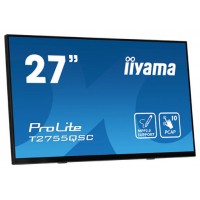 MONITOR IIYAMA 27" IPS BONDED PCAP 10P TOUCH, MPP2.0 (ACTIVE STYLUS) SUPPORTED, 2560X1440, FLAT BEZEL FREE GLASS FRONT, HDMI, DISPLAYPORT, 360CD/M², USB HUB 2X 3.2, SPEAKERS, BOOKSTAND (T2755QSC-B1) (Espera 4 dias) MONITOR IIYAMA 27" IPS BONDED PCAP 10P TOUCH, MPP2.0 (ACTIVE STYLUS) SUPPORTED, 2560X1440, FLAT BEZEL FREE GLASS FRONT, HDMI, DISPLAYPORT, 360CD/M², USB HUB 2X 3.2, SPEAKERS, BOOKSTAND (T2755QSC-B1) (Espera 4 dias)
