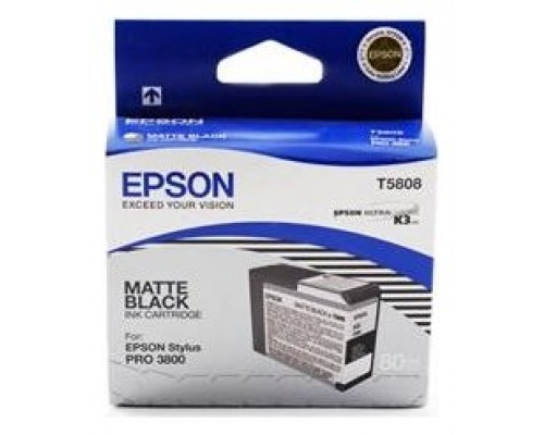 Epson Stylus Pro-3800/3880 Cartucho Negro Mate (80ml)