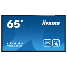 iiyama T6562AS-B1 pantalla de señalización Panel plano interactivo 163,8 cm (64.5") IPS 500 cd / m² 4K Ultra HD Negro Pantalla táctil Procesador incorporado Android 8.0 24/7 (Espera 4 dias)