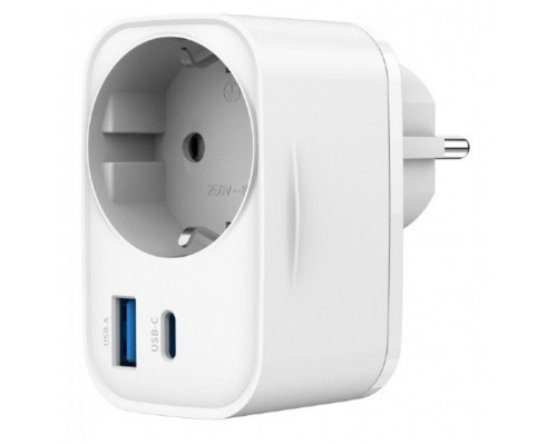 CARGADOR RAPIDO GEMBIRD USB DE 2 PUERTOS CON TOMA DE CA DE PASO 20 W BLANCO CARGADOR RAPIDO GEMBIRD USB DE 2 PUERTOS CON TOMA DE CA DE PASO 20 W BLANCO
