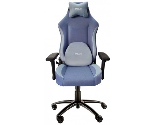 Talius silla Panther gaming negra/azul, tela transpirable, 3D, butterfly, base metal, ruedas nylon p