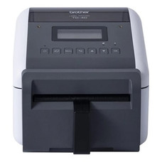 BROTHER Impresora de etiquetas, recibos y pulseras de sobremesa de 4" de 300ppp con red cableada, WiFi y Bluetooth.