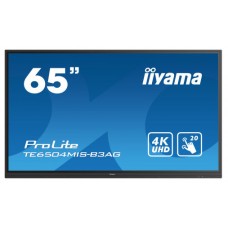 iiyama TE6504MIS-B3AG pizarra y accesorios interactivos 165,1 cm (65") 3840 x 2160 Pixeles Pantalla táctil Negro (Espera 4 dias)