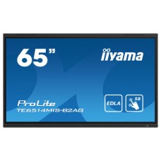 iiyama PROLITE TE6514MIS-B2AG Pantalla plana para señalización digital 165,1 cm (65") LCD Wifi 435 cd / m² 4K Ultra HD Negro Pantalla táctil Procesador incorporado Android 24/7 (Espera 4 dias)