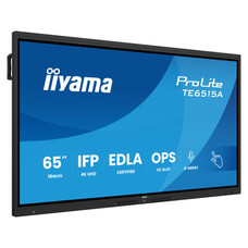 IIYAMA 65" STYLISH IFP,  (EDLA)/ANDROID 14,8 CORE SOC, 8/128GB, 40-PTS, UHD VA, NFC, PIR , MM 2X20W +20W SBUW, 8-ARRAY MICRO, 2XHDMI, HDMI-OUT, DP, USB-C100W PD/ MINI-JACK / OPT.OUT, 550CD/M2, L/S MODE, AG GLASS, LAN, WIFI6, BT5.0/IIWARE, PC SLOT,600