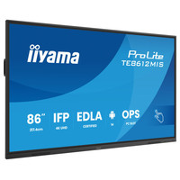 MONITOR INTERACTIVO IIYAMA 86" EDLA, ANDROID 14, 8/128GB, 40-P,3840X2160,UHD,MM 2X 20W,VGA,HDMI 2X /1XOUT, 2X USB-C,MINI-JACK OPTICAL OUT,USB TOUCH, 400CD/M2,LANDSC MODE,MEDIA PLAY USB, AG,LAN,RS232C,IIWARE,WIFI/BT,VESA 800X600,SLOT OPC (TE8612MIS-B4 MONITOR INTERACTIVO IIYAMA 86" EDLA, ANDROID 14, 8/128GB, 40-P,3840X2160,UHD,MM 2X 20W,VGA,HDMI 2X /1XOUT, 2X USB-C,MINI-JACK OPTICAL OUT,USB TOUCH, 400CD/M2,LANDSC MODE,MEDIA PLAY USB, AG,LAN,RS232C,IIWARE,WIFI/BT,VESA 800X600,SLOT OPC (TE8612MIS-B4