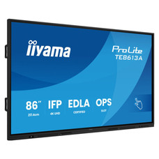 IIYAMA PANTALLA INTERACTIVA  86"  IIFP PROLITE 4K UHD PURE TOUCH IR+ IIWARE 21E ANDROID 14-EDLA WIFI 6 SENSON PIR SON SOPORTE A PARED  (TE8613A-B3AG) (Espera 4 dias)