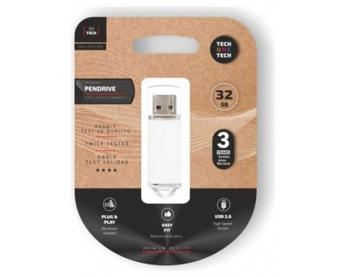 PENDRIVE TECH1TECH-BASIC WH 32GB