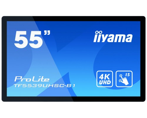 iiyama ProLite TF5539UHSC-B1AG monitor pantalla táctil 139,7 cm (55") 3840 x 2160 Pixeles Multi-touch Multi-usuario Negro (Espera 4 dias)