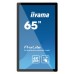 iiyama TF6539UHSC-B1AG pizarra y accesorios interactivos 165,1 cm (65") 3840 x 2160 Pixeles Pantalla táctil Negro USB (Espera 4 dias)