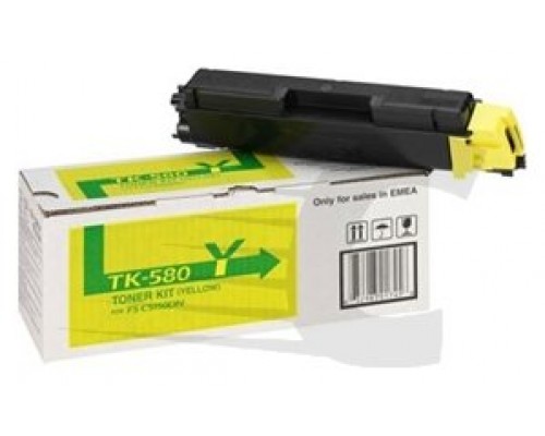 TONER KYOCERA TK-580Y AMARILLO 2.800PAG (Espera 4 dias)