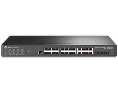 SWITCH GESTIONABLE TP-LINK JETSTREAM 24 PUERTOS Gigabit L2 + 4 SFP 10GE (Espera 4 dias)