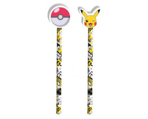 LÁPIZ CON GOMA DECORADA POKÉMON CYP BRANDS TP-06-PK (Espera 4 dias)