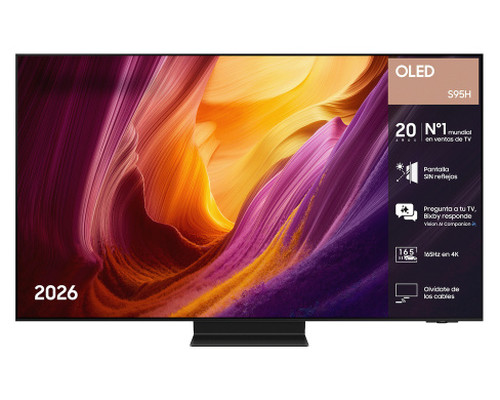 Samsung TV 65" OLED S95H 4K SIN reflejos Vision AI Smart TV 2026 (Espera 4 dias)