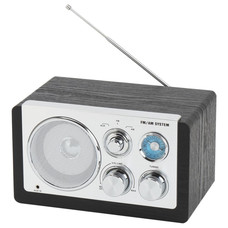 RADIO DENVER DE DISE&Ntilde;O MODERNO NEGRA