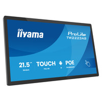 IIYAMA 21,5" PANEL-PC ANDROID 14+GMS, SOC 8C RK3576 4GB, 32GB, PCAP BEZEL FREE 10-POINTS, 1920X1080, 450CD/M2, IPS PANEL, USB-C (VIDEO OUT), MM, MICRO, WIFI6, BT5.3, MICRO-SD SLOT, USB 2X 2.0 1X 3.2, MINI-JACK, CABLE COVER, IISIGNAGE2 (TW2223AS-B3P) 