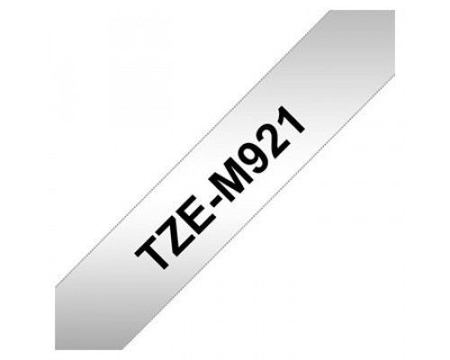 Brother TZe-M921 cinta para impresora de etiquetas Negro sobre metálico (Espera 4 dias)