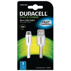 CABLE DURACELL USB-MICRO USB BLANCO