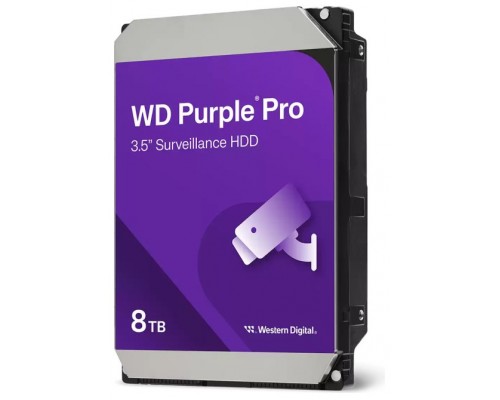 Western Digital Purple Pro Smart Video HDD 8TB disco duro interno 7200 RPM 3.5" SATA (Espera 4 dias)