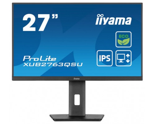 iiyama ProLite XUB2763QSU-B1 pantalla para PC 68,6 cm (27") 2560 x 1440 Pixeles Full HD LED Negro (Espera 4 dias)