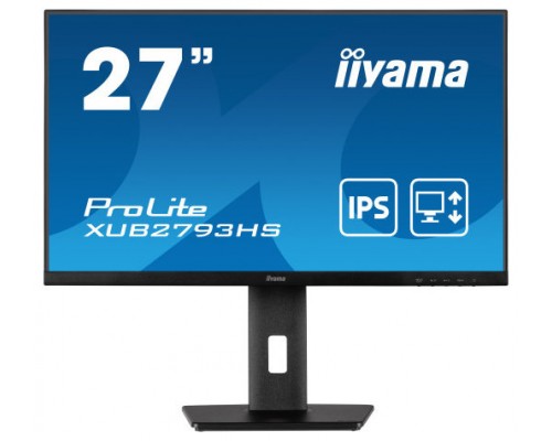 iiyama ProLite XUB2793HS-B7 pantalla para PC 68,6 cm (27") 1920 x 1080 Pixeles Full HD LED Negro (Espera 4 dias)