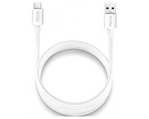 CABLE USB-A A USB-C ZYRO 15W 1 M BLANCO NGS (Espera 4 dias)